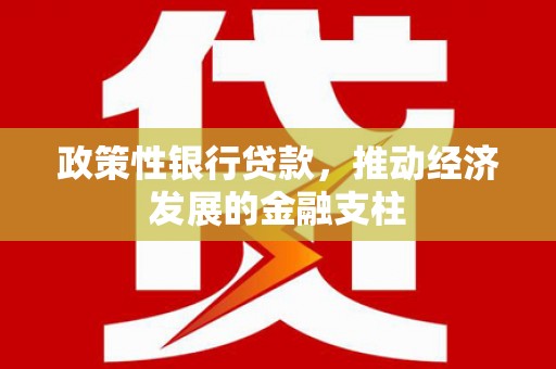 磐石政策性银行贷款，推动经济发展的金融支柱