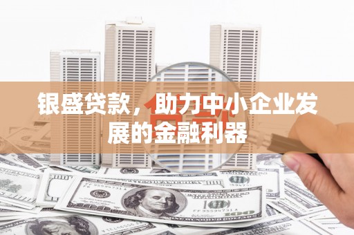 磐石银盛贷款，助力中小企业发展的金融利器