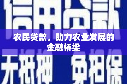 磐石农民贷款，助力农业发展的金融桥梁