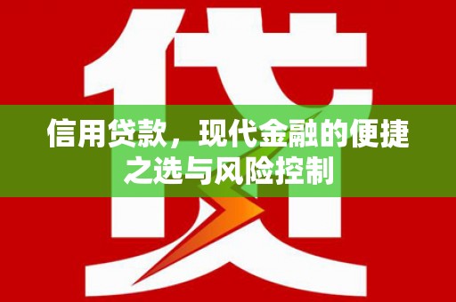 磐石信用贷款，现代金融的便捷之选与风险控制