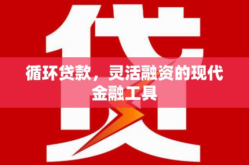 磐石循环贷款，灵活融资的现代金融工具