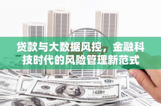 磐石贷款与大数据风控，金融科技时代的风险管理新范式