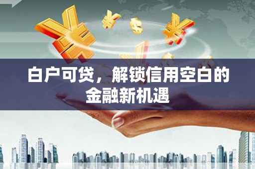 磐石白户可贷，解锁信用空白的金融新机遇