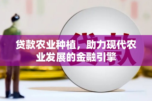 磐石贷款农业种植，助力现代农业发展的金融引擎