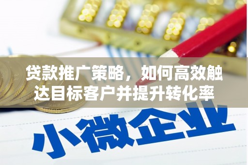 磐石贷款推广策略，如何高效触达目标客户并提升转化率