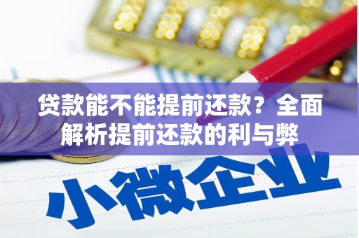 磐石贷款能不能提前还款？全面解析提前还款的利与弊