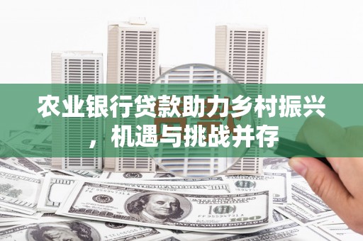 磐石农业银行贷款助力乡村振兴，机遇与挑战并存