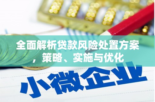 磐石全面解析贷款风险处置方案，策略、实施与优化