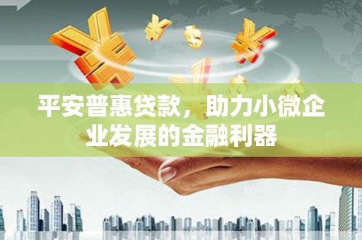 磐石平安普惠贷款，助力小微企业发展的金融利器